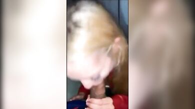 Blonde Bitch Loves Sucking Black Cock