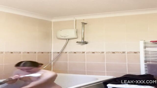 Rebecca Squires with small tits in the shower part 2 - 4 image