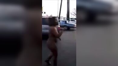 Fat Black Girl on Drugs Start Rapping Naked