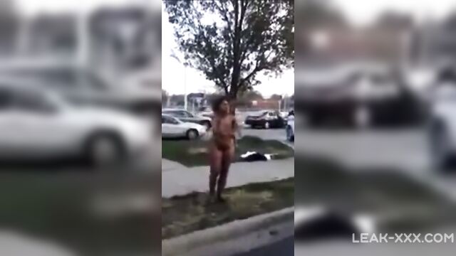 Fat Black Girl on Drugs Start Rapping Naked - 4 image