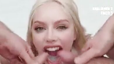 Insatiable blonde whore can't get enough dick in a hardcore gangbang