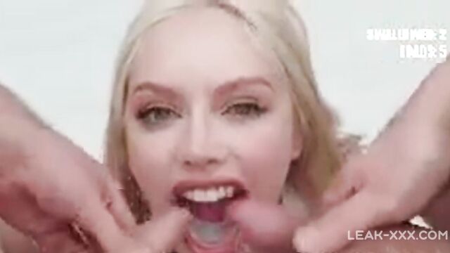 Insatiable blonde whore can't get enough dick in a hardcore gangbang