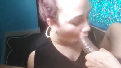Black Stepdad fucks his Stepdaughter in the mouth
