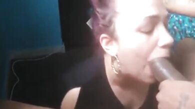 Black Stepdad fucks his Stepdaughter in the mouth