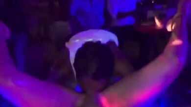 Horny Prostitute fucking Rich Man at Night Club