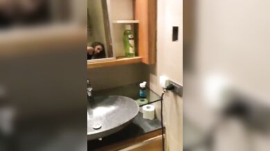 Anal sex in friend's bathroom