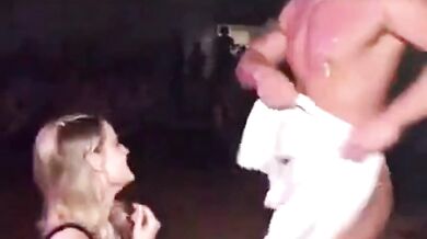 Young Girl Licks Dick During Striptease