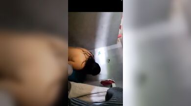 Son spying on naked mom