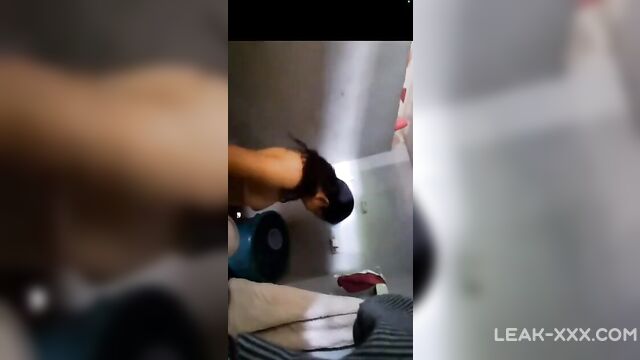 Son spying on naked mom