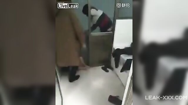 Chinese hubby beats his naked cheating wife