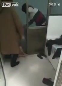 Chinese hubby beats his naked cheating wife