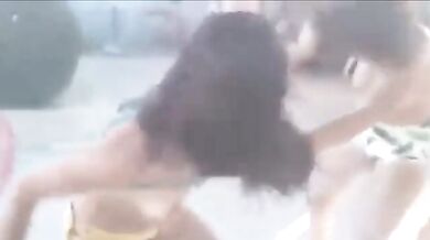 Brasil Whore Fighting Top And Bra Ripped Of In Public