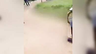 Two african sluts paraded naked