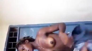 Pretty female thief caught somewhere in Nigeria