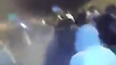 Girl stripped naked at race