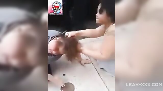 Girl fighting bottomless - 4 image