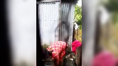 Indian Teen Changing After Bath
