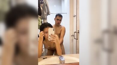 Teen Student Recording Her Getting Backshots