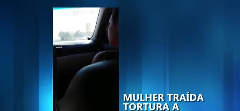 Brazil wife strips mistress naked and shaves in car