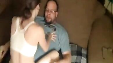 Real Daddy has been very naughty for Daughter