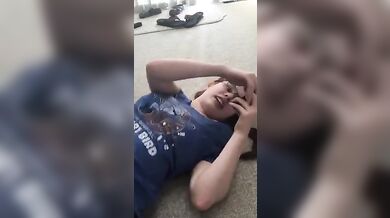 Sister goes naked in front of Brother and Mom