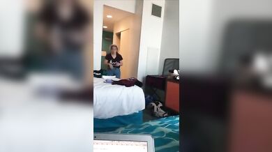 Sister goes naked in front of Brother and Mom