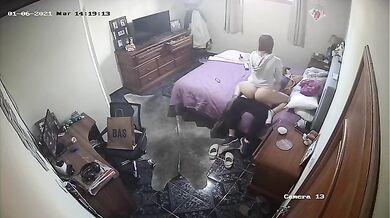 Real Dad and Daughter Massage Hacked IP Cam
