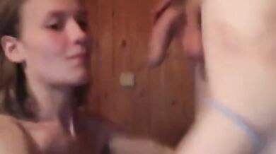 Slim Sister Sucking her Brother’s Cock