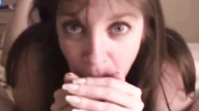 Real Mom gives Son a Blowjob