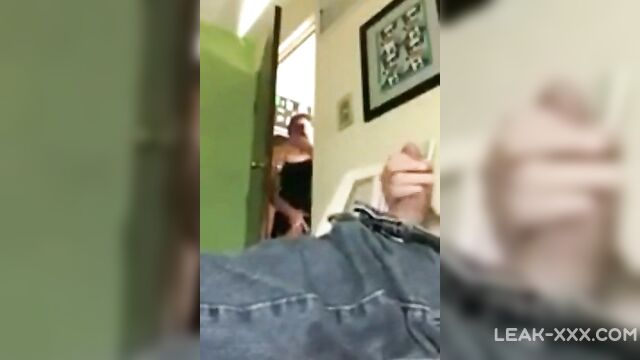 Nephew's cock flashes in front of my real Aunt - 2 image
