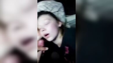 Pranking my sleeping Sister and Cumshot