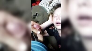 Pranking my sleeping Sister and Cumshot