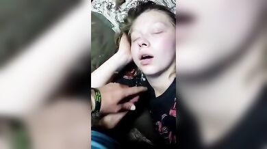 Pranking my sleeping Sister and Cumshot