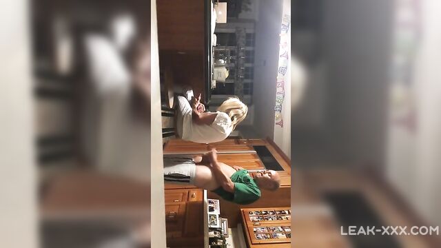 Real Son wanks behind Mom and cums - 3 image