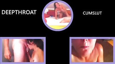 Cool Daugher Deepthroat perfectly Sucks Cock and Swallows Cum