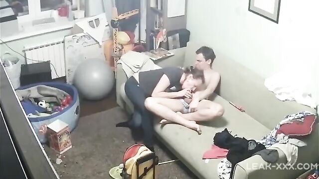 Hacked IPCAM 100% Real Incest – A Horny Mom offers her Virgin Son a Blowjob and then fucks him - 4 image