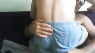 Turkish Real Dad & Son Blowjob on Webcam for Money