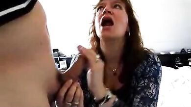 Horny Mom pleasures Son's Cock