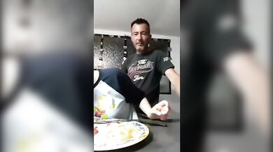 Slutty Daughter shows her Father her breasts during dinner