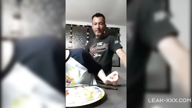 Slutty Daughter shows her Father her breasts during dinner - 4 image