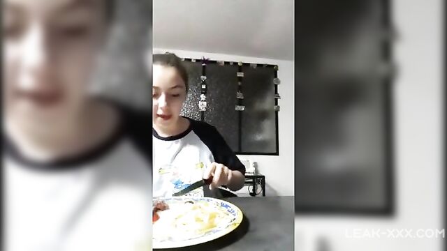 Slutty Daughter shows her Father her breasts during dinner - 5 image