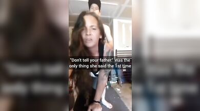 Real Son Cums in Mom's Pussy in Garage