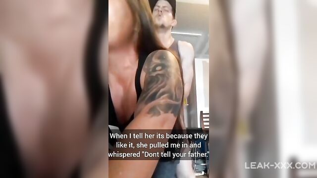 Real Son Cums in Mom's Pussy in Garage - 5 image