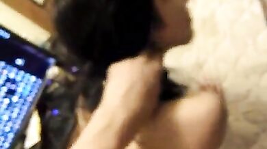 Beautiful little Sister quietly takes Brother's Dick