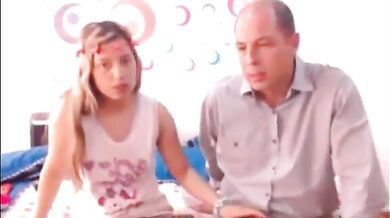Daddy and Daughter Real Online Incest Sex on Webcam