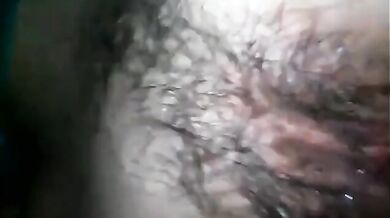 Sister opens Wet Hairy Pussy for Brother
