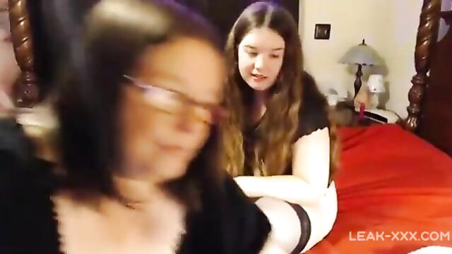 Mother, Daughter and Father Real Incest Sex on Webcam - 5 image