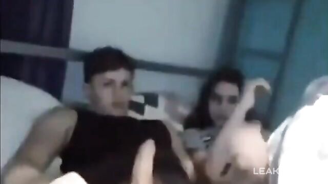 Hot Teen Sister Jerks her Brother Video Leaked - 1 image