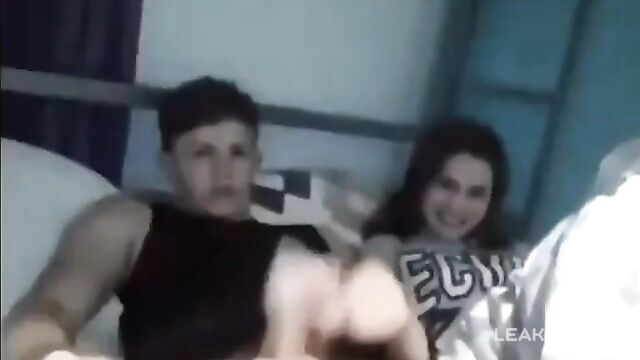 Hot Teen Sister Jerks her Brother Video Leaked - 3 image