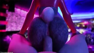 Judy Hops Jumps on a Dick Close Up